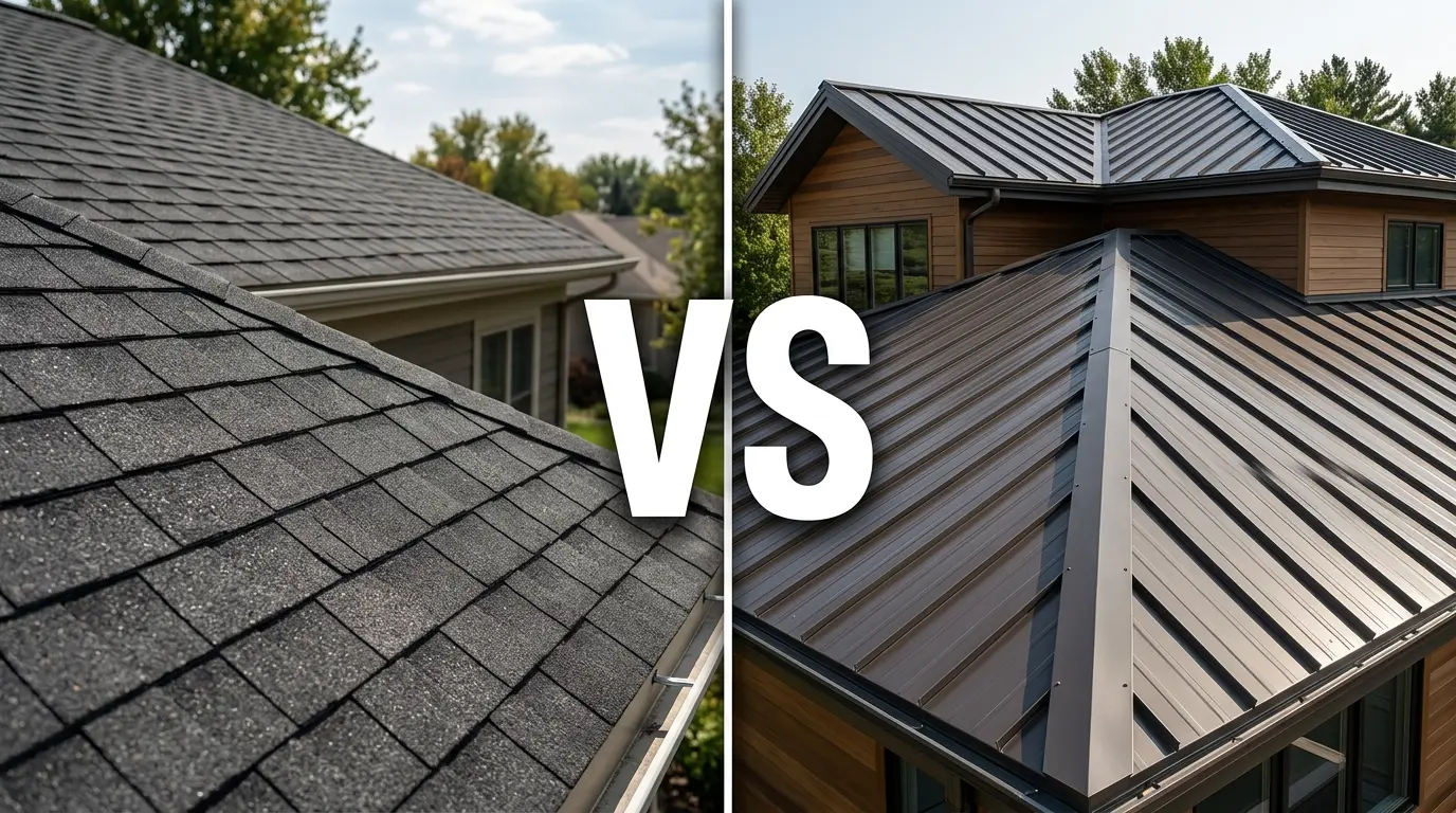 Asphalt shingles vs metal roofing Connecticut